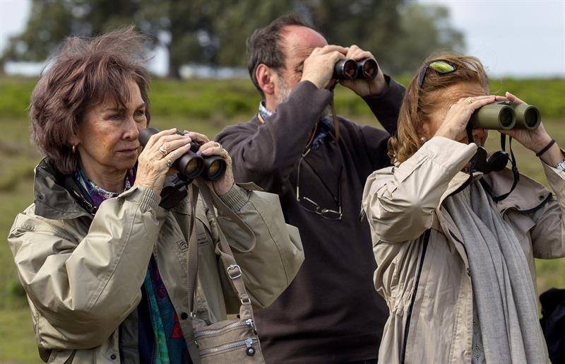 Queen Sofia touring a biological reserve this week. © Agencia EFE 