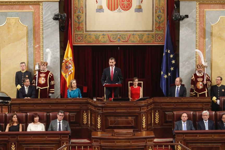 Su Majestad el Rey durante su intervención